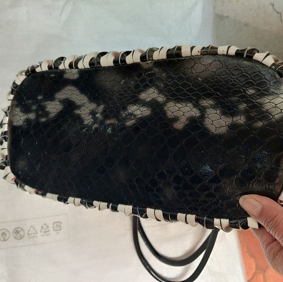 Vintage* 90s Synthetic Multi-coloured Shoulder Bag - Picture 10 of 15